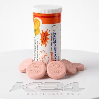 Kamagra pezsgőtabletta 100 mg dobozzal és tablettákkal